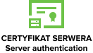Certyfikat serwera (Server authentication)